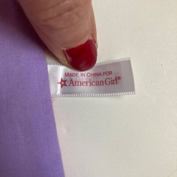 American Girl Doll Pink Satin Reversible Sheet Blanket Bedspread Bed Pillow - Picture 5 of 9